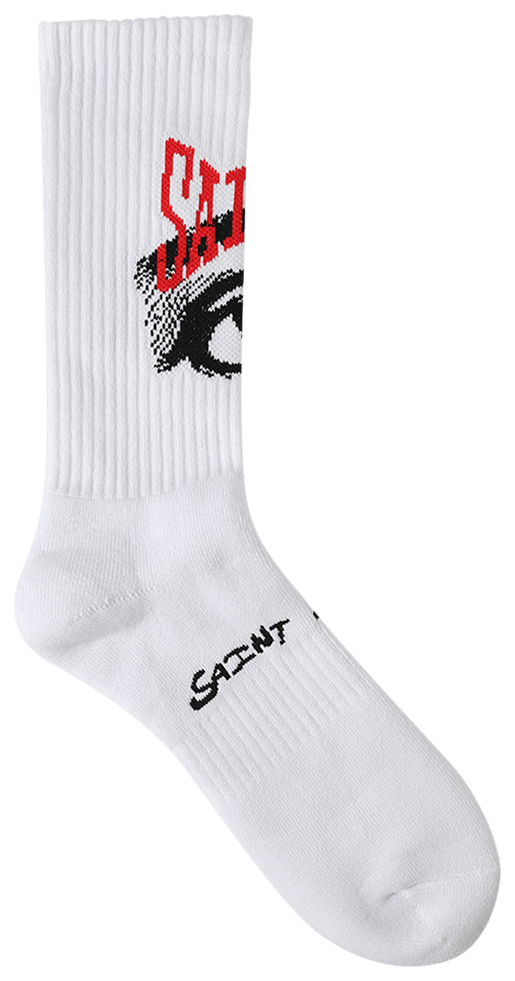 Saint Mxxxxxx★God Eye ソックス / BLACK+WHITE SAINT Mxxxxxx Eye Socks Black _ FASCINATE Osaka Japan