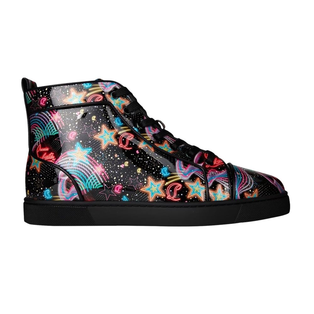 Pre-owned Christian Louboutin Louis Orlato Flat High 'patent Starlight' | Multi-color | Me