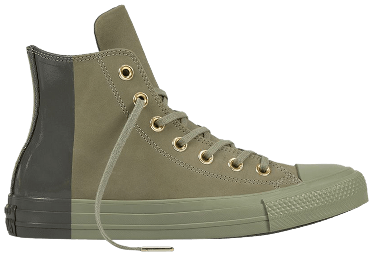 Converse Chuck Taylor All Star High Blocked Nubuck   Dark Stucco River Rock