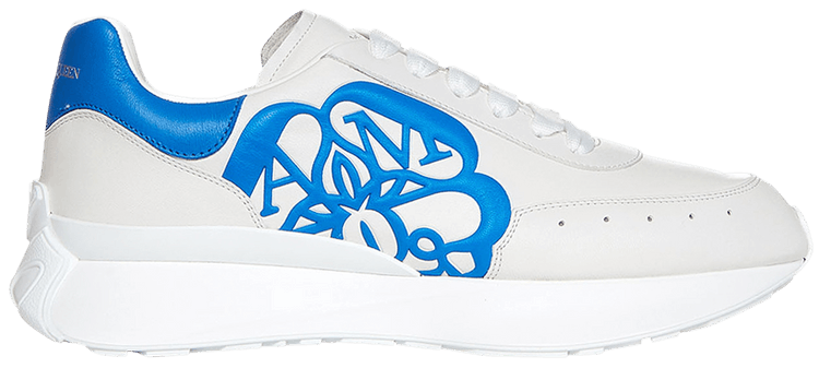 Alexander McQueen Sprint Runner White Cerulean Blue