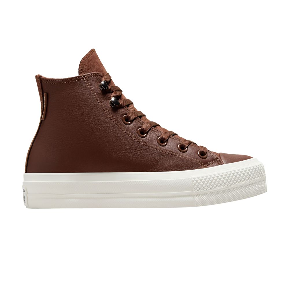 Pre-owned Converse Wmns Chuck Taylor All Star Lift Platform High 'water Repellent - Bear Nap Brown'