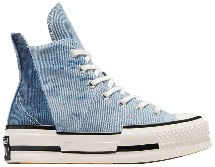 Size 3.0 Chuck 70 Plus High Distressed Denim