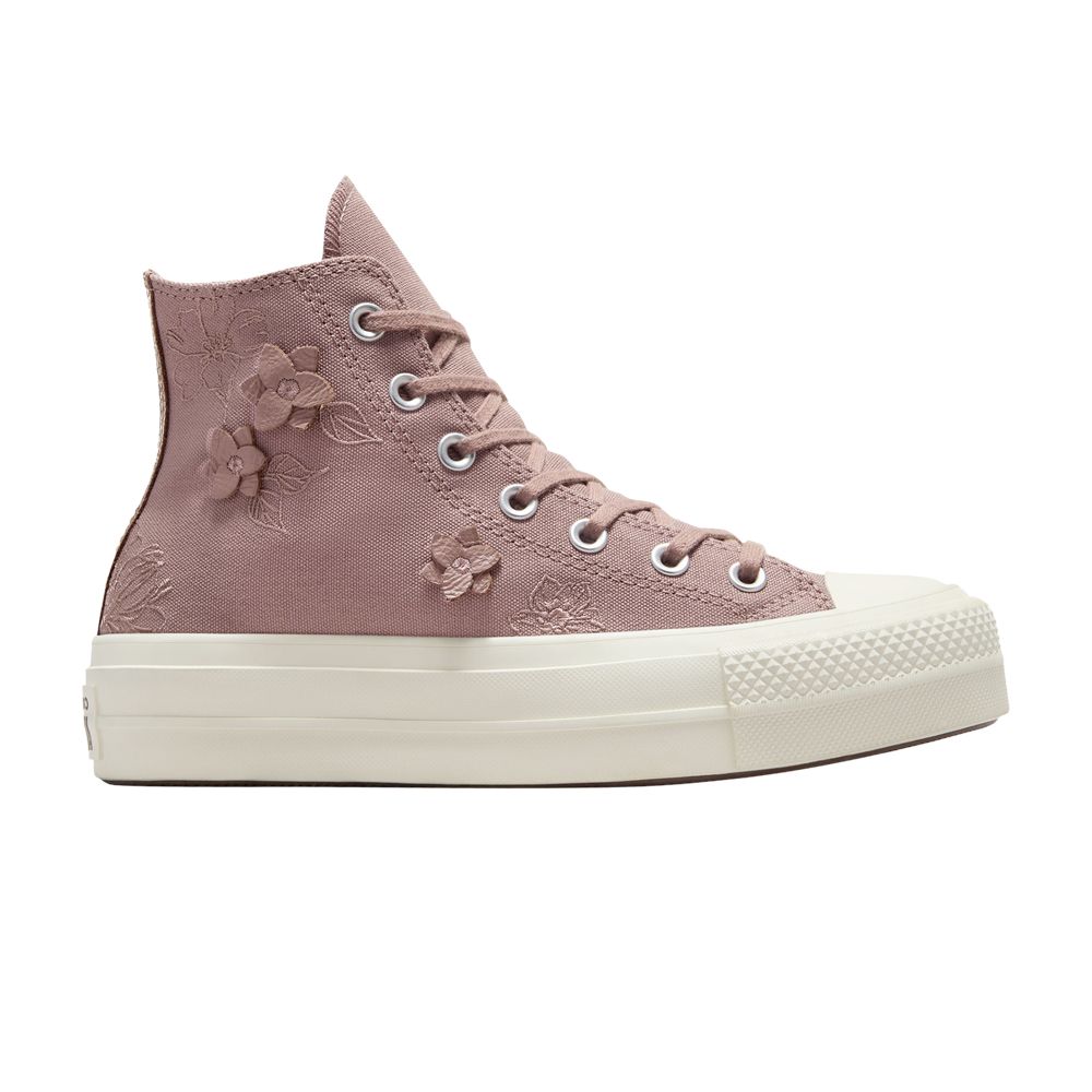 Converse Wmns Chuck Taylor All Star Lift High 'Floral Embroidery - Bite The Dust' | Pink | Women's Size 9 - A12809C