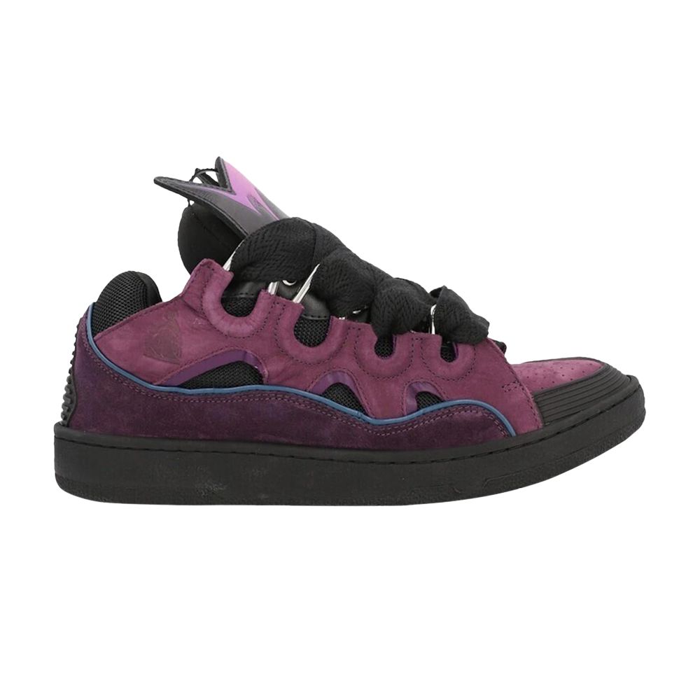 Pre-owned Lanvin Wmns Curb Sneakers 'raisin Black' | Purple | Women's Size 37