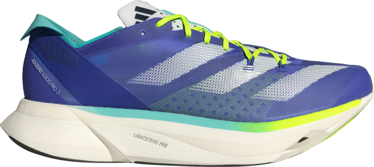 Adizero Adios Pro 3 Cobalt Blue Lucid Lemon