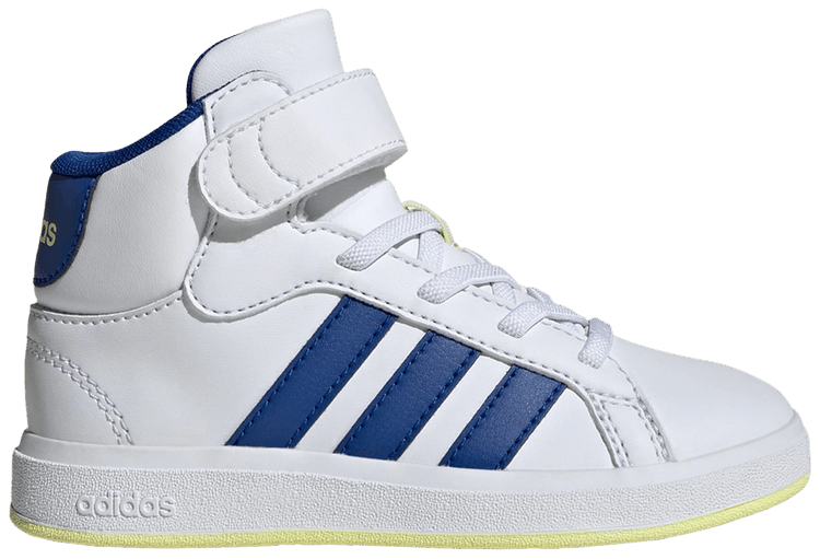 Adidas Grand Court Mid K White Royal Blue