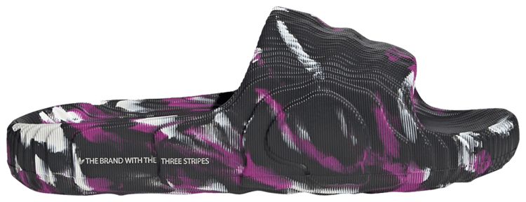 Adidas Adilette 22 Slide Race To Mars Pack   Carbon Flash Pink