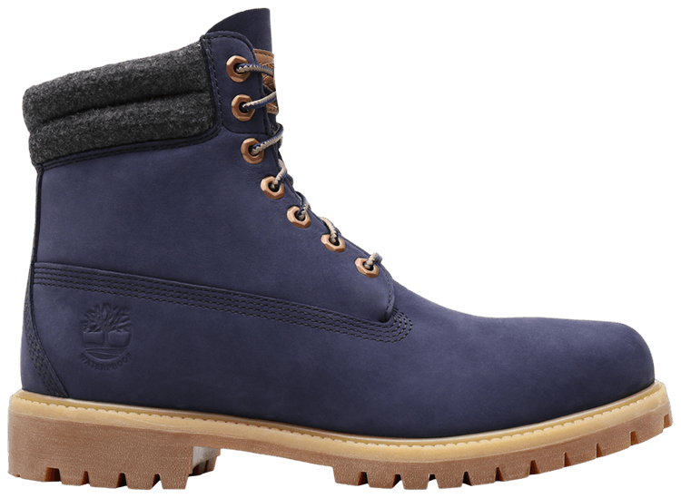Timberland 6 Inch Double Collar Boot Premium Navy