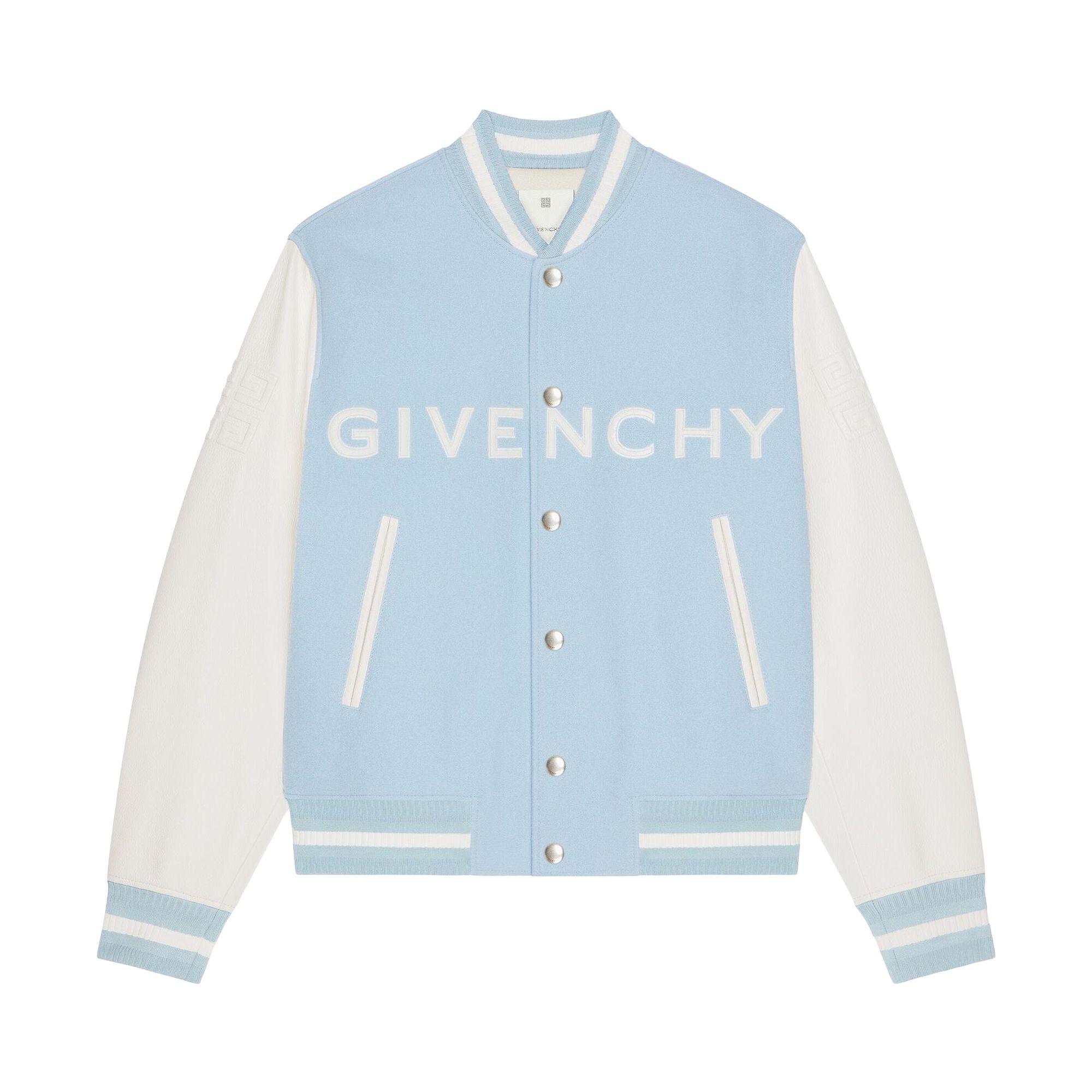 Givenchy Varsity Jacket 'White/Sky Blue' | Men's Size 54