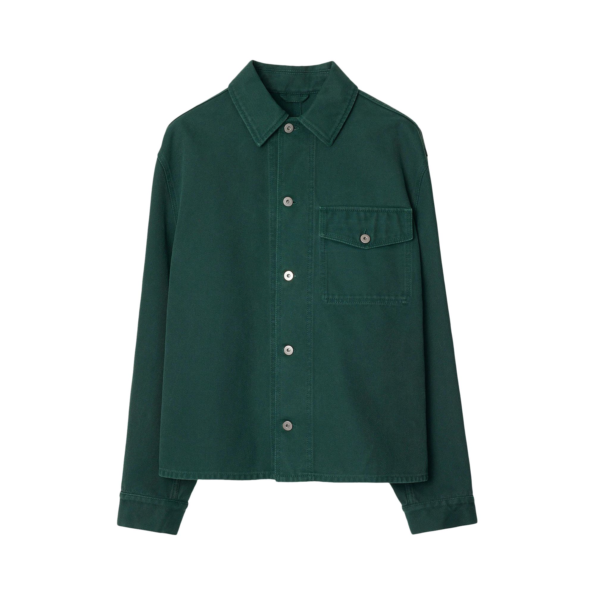 Pre-owned Burberry Ekd Casual Overshirt 'feather' | Green | Men's Size 38