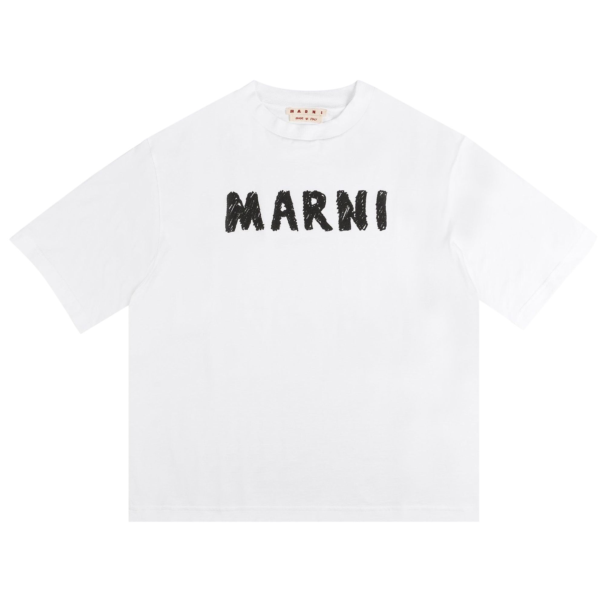 Marni Logo T-Shirt 'Lily White' | Men's Size 50
