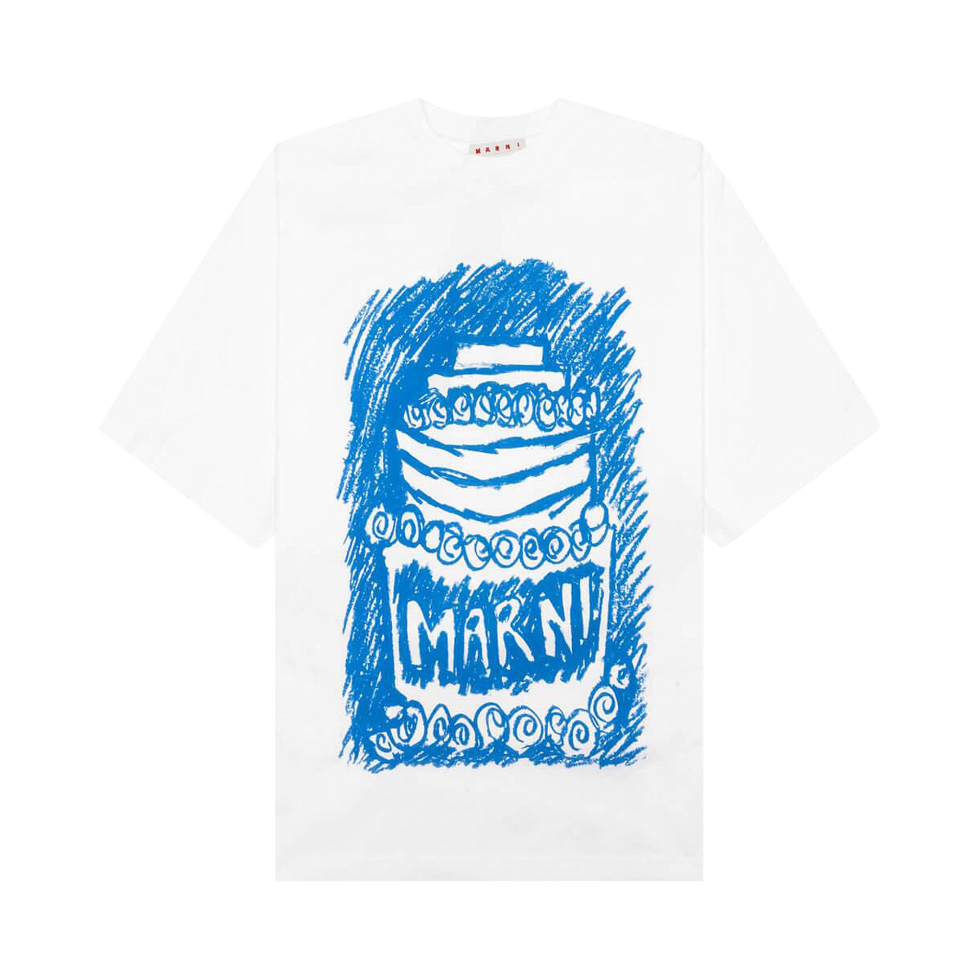 Pre-owned Marni Organic Logo T-shirt 'lily White' | Men's Size 48