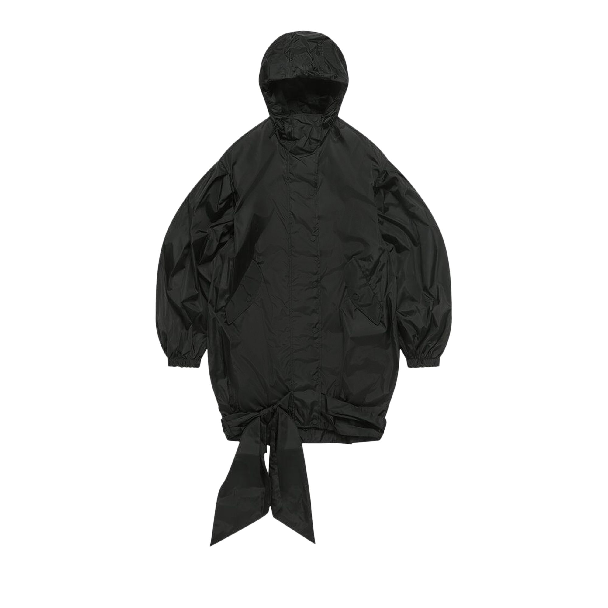 Pre-owned Simone Rocha Lightweight Bow Belt Bomber Jacket 'black' | Women's Size 8