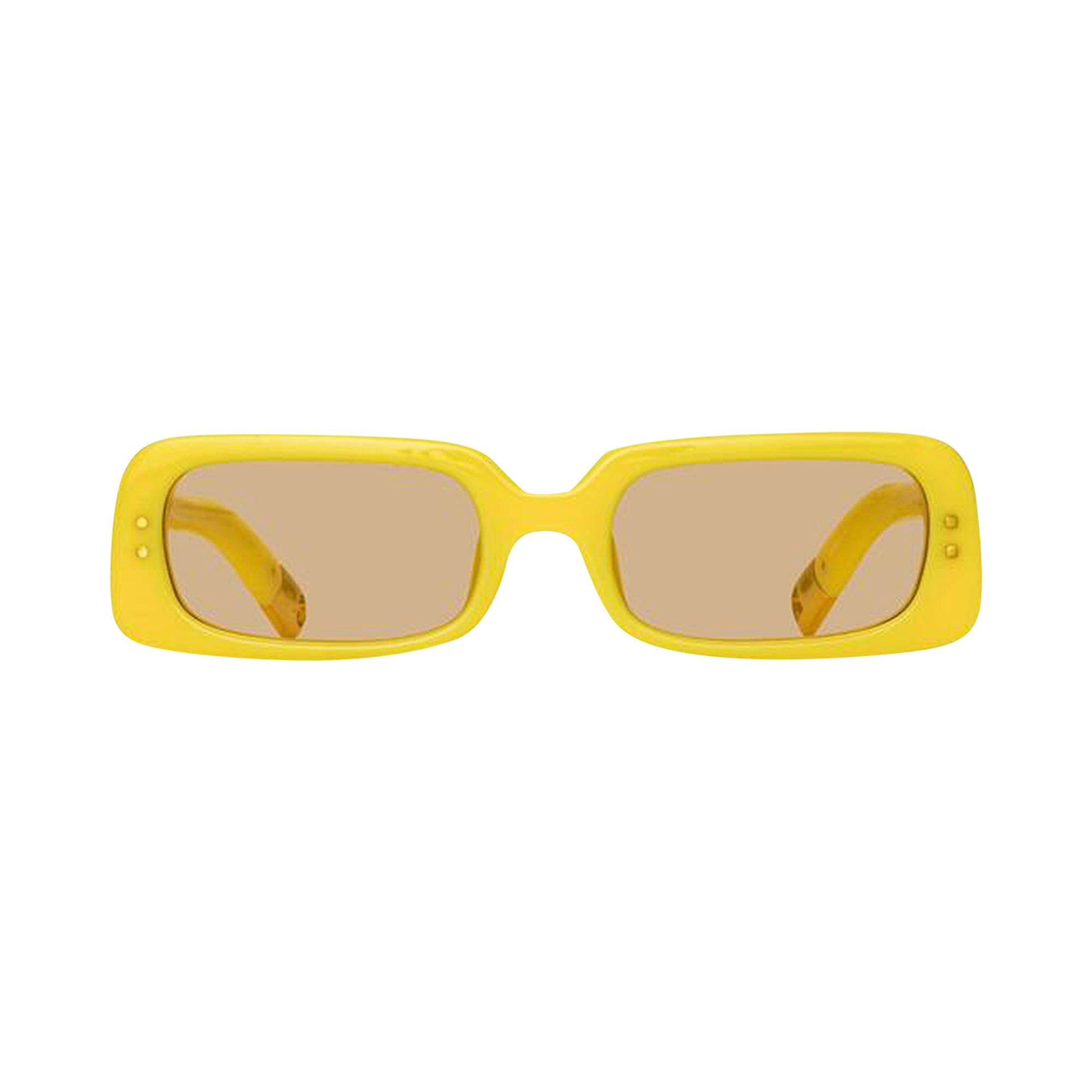 Jacquemus Azzurro Rectangular Sunglasses 'Pear Sorbet/Yellow Gold/Yellow' | Women's Size Onesize