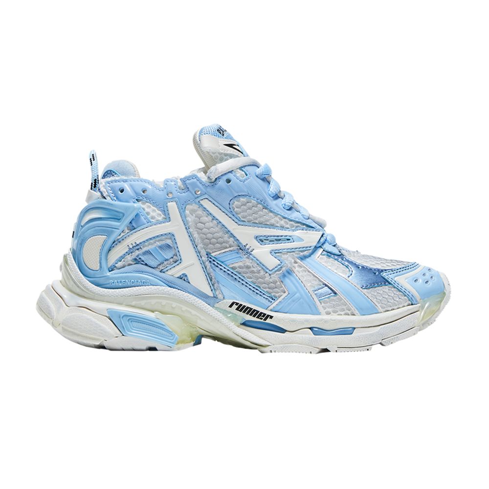 Pre-owned Balenciaga Wmns Runner Sneaker 'light Blue' | Women's Size 40