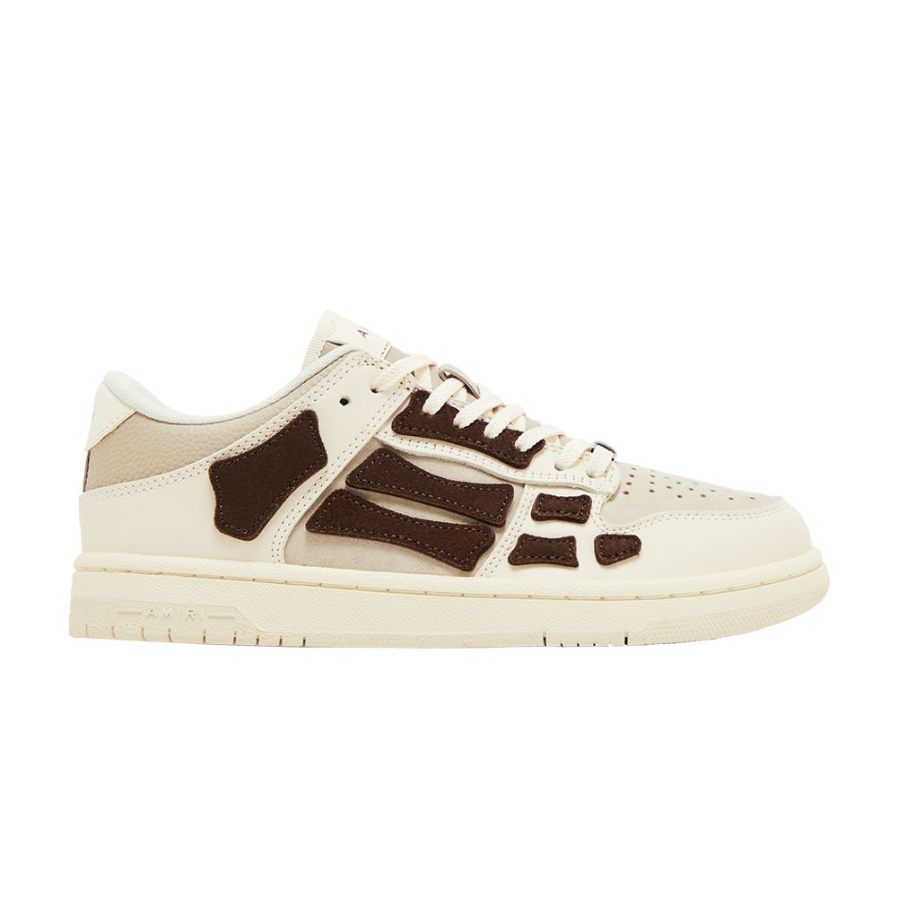 Pre-owned Amiri Wmns Skel Top Low 'birch Brown' | Cream | Women's Size 40