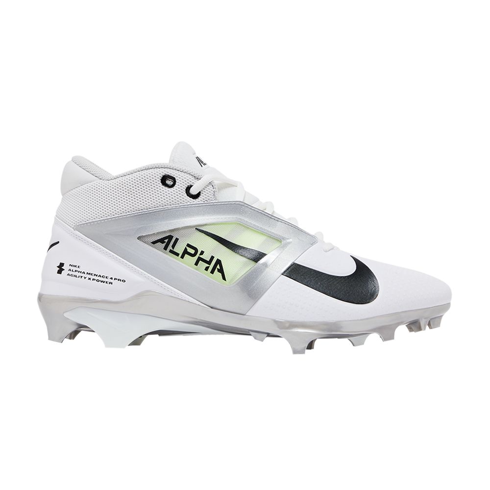NIKE ALPHA MENACE 4 PRO 'WHITE BLACK'