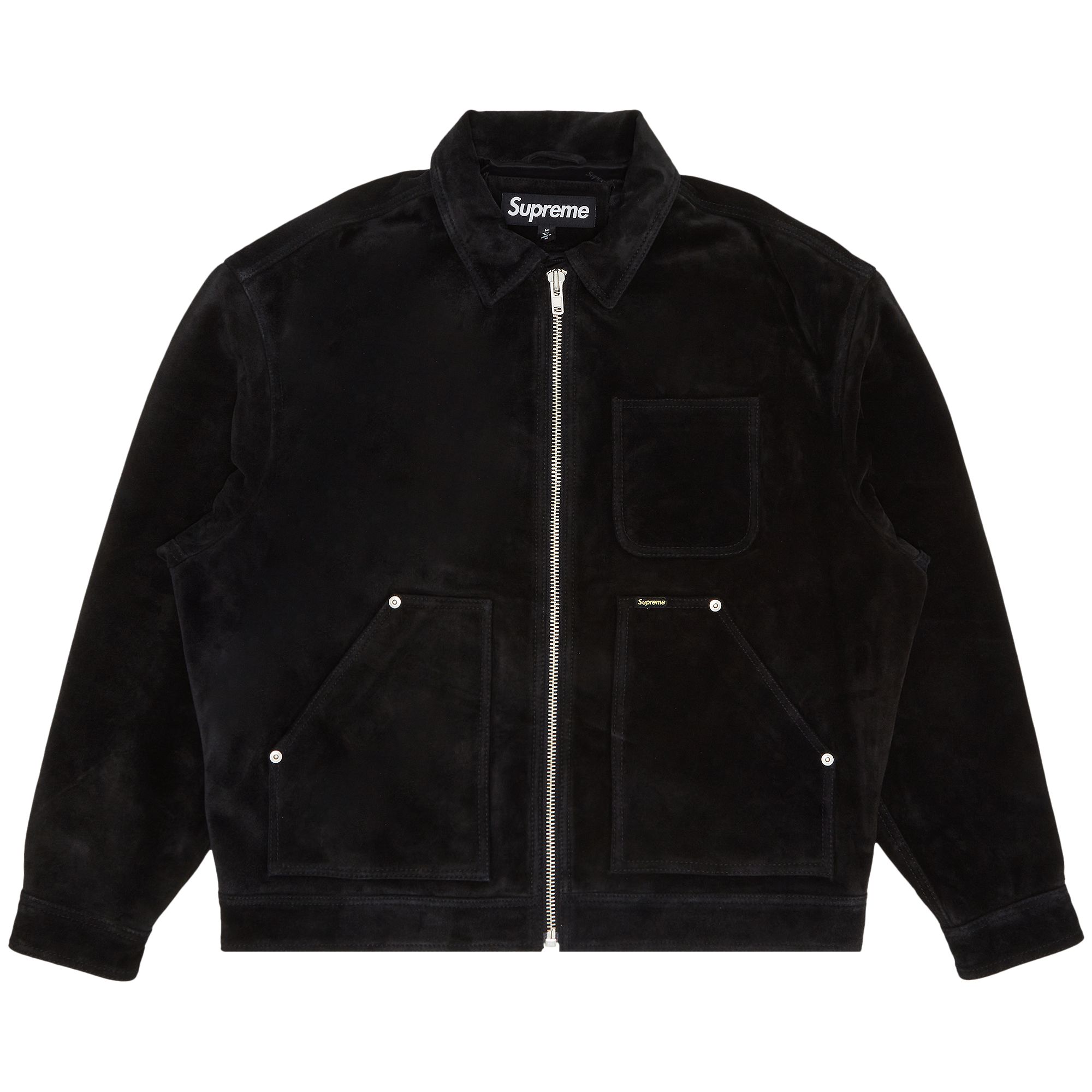 Supreme Suede Work Jacket 'Black' | Men's Size L