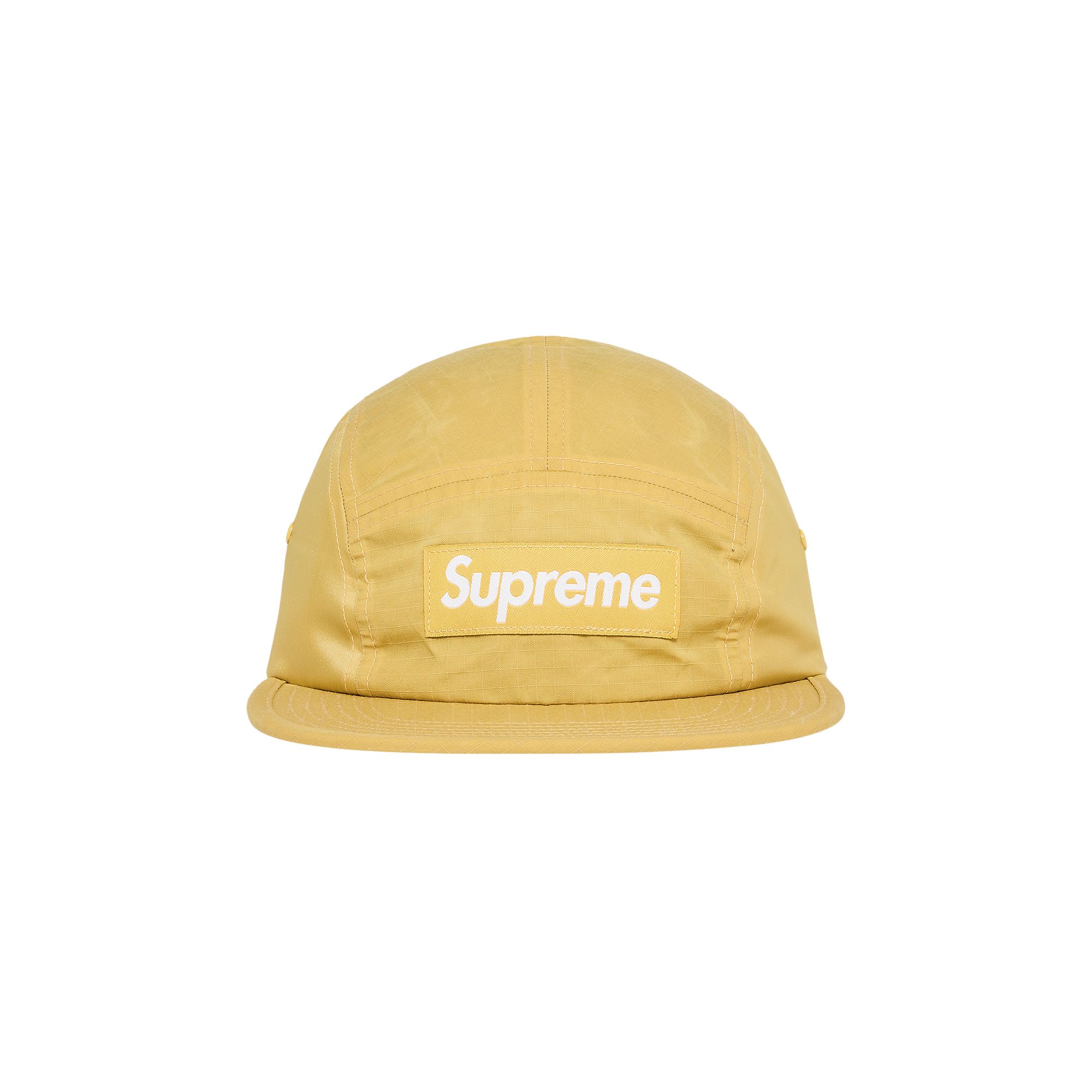 Supreme Waxed Ripstop Camp Cap 'Yellow' | Men's Size Onesize