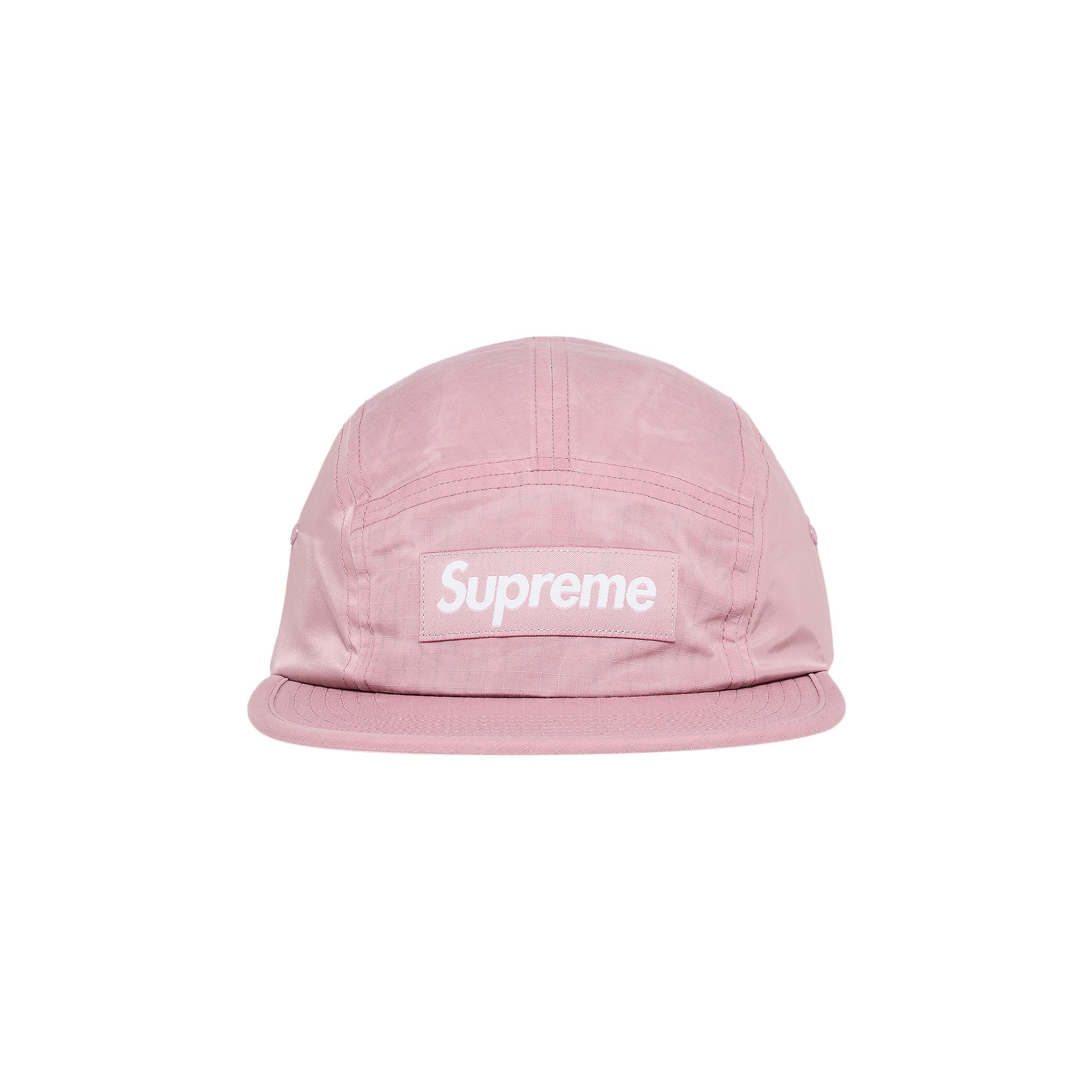 Pre-owned Supreme Waxed Ripstop Camp Cap 'light Pink'