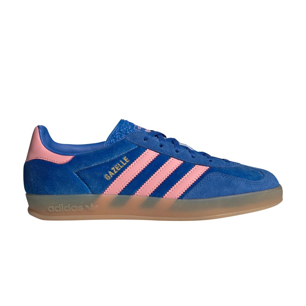 Pre-owned Adidas Originals Wmns Gazelle Indoor 'blue Semi Pink Velvet'