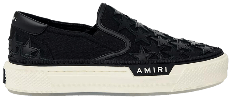 Amiri Stars Court Slip On Black
