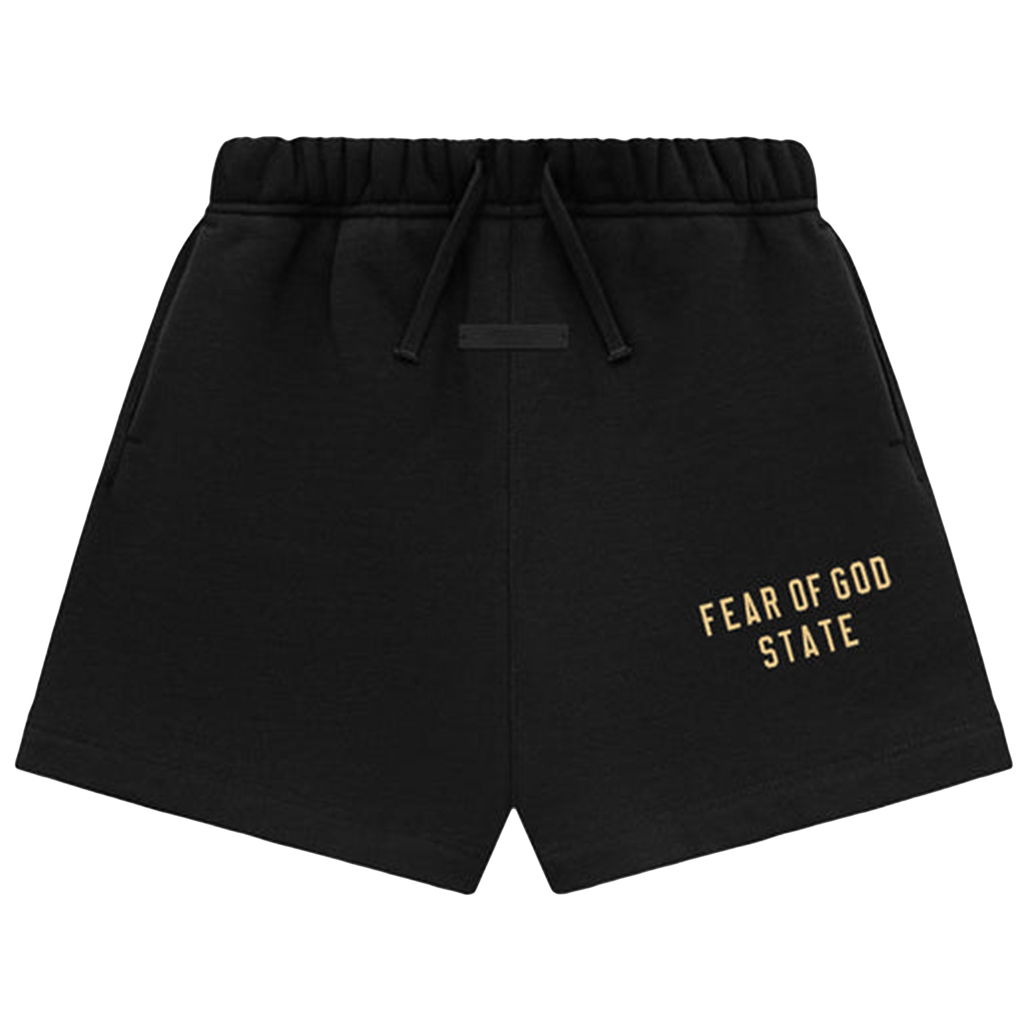 Fear of God Essentials Kids Fleece Soccer Short 'Black' | Kid's Size 10