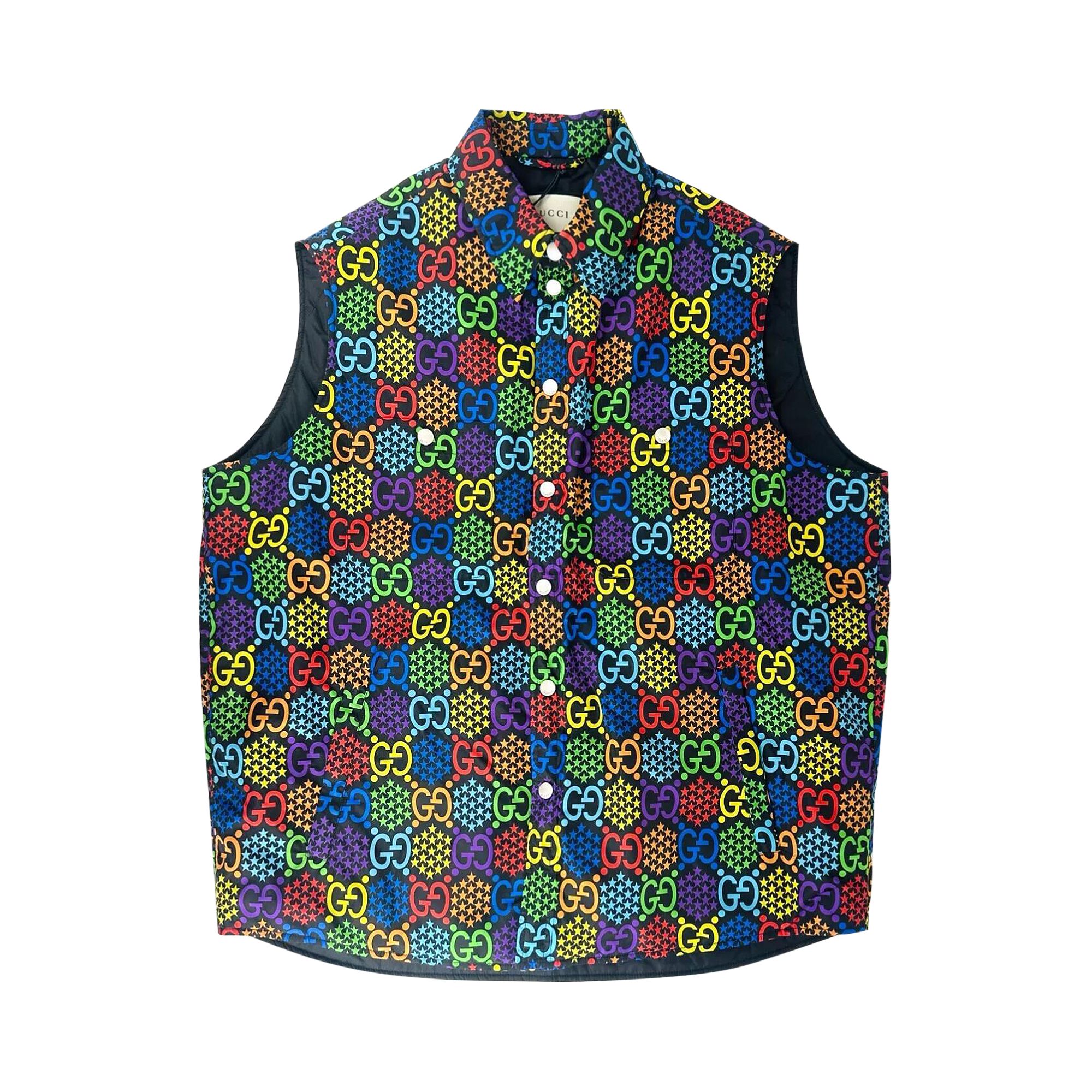 Pre-owned Gucci Psychedelic Vest 'black/multicolor' | Multi-color | Men's Size 48