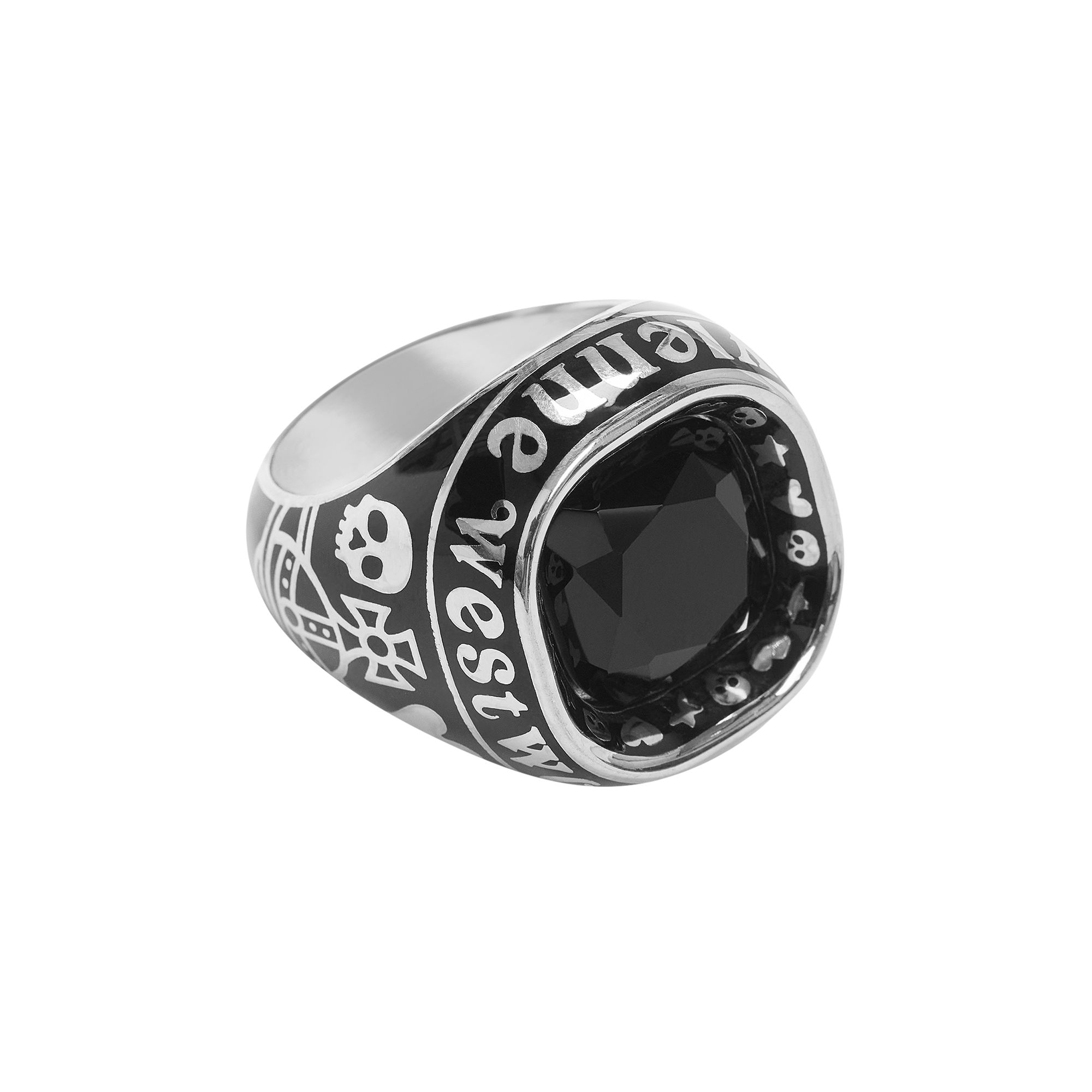 Pre-owned Palace X Vivienne Westwood College Ring 'silver' | Men's Size Xxl