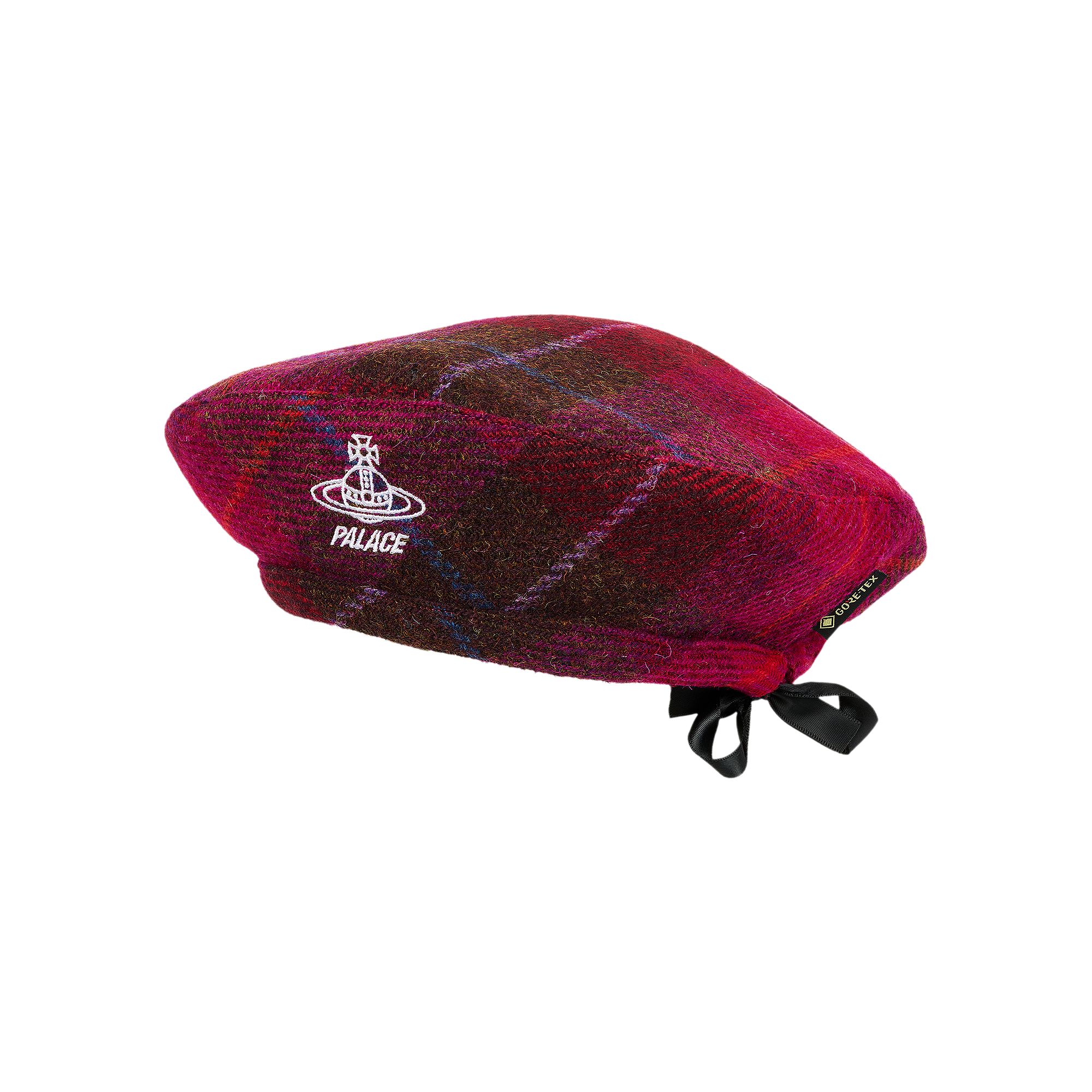Palace x Vivienne Westwood GORE-TEX Harris Tweed Beret 'Plaid Pink' | Men's Size S/M