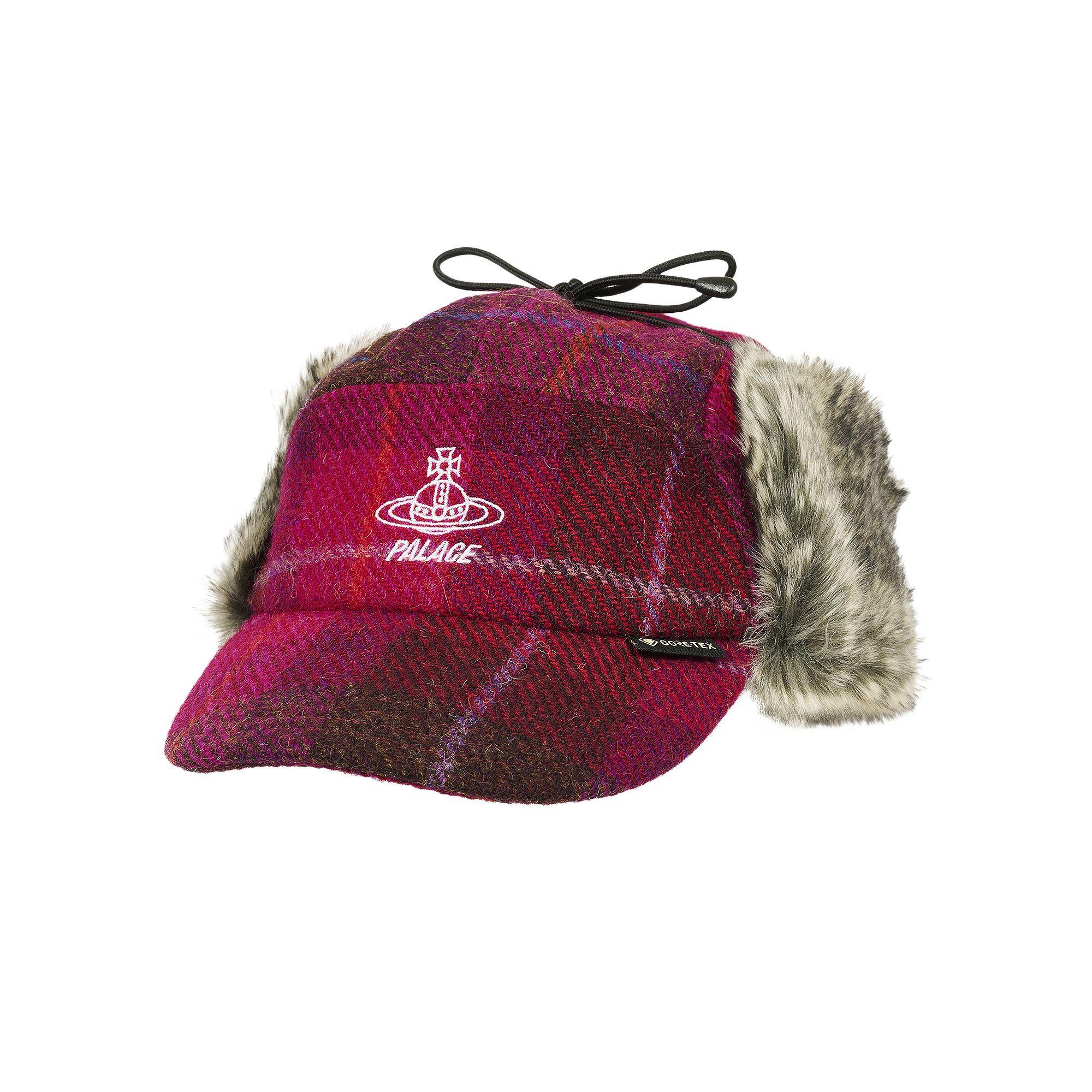 Pre-owned Palace X Vivienne Westwood Gore-tex Shooting Cap 'plaid Pink' In Multi-color