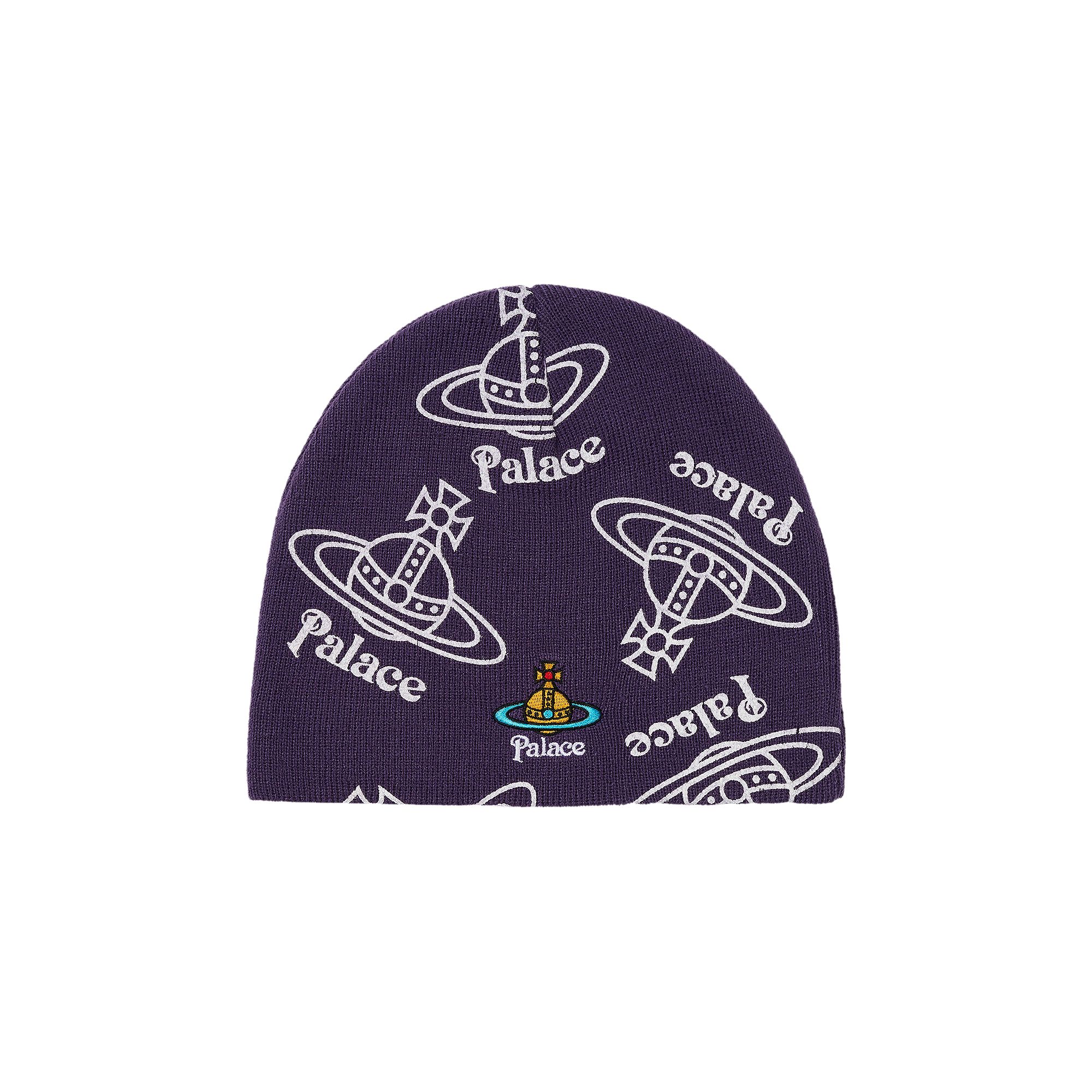 Palace x Vivienne Westwood Jersey Beanie 'Purple' | Men's Size Onesize