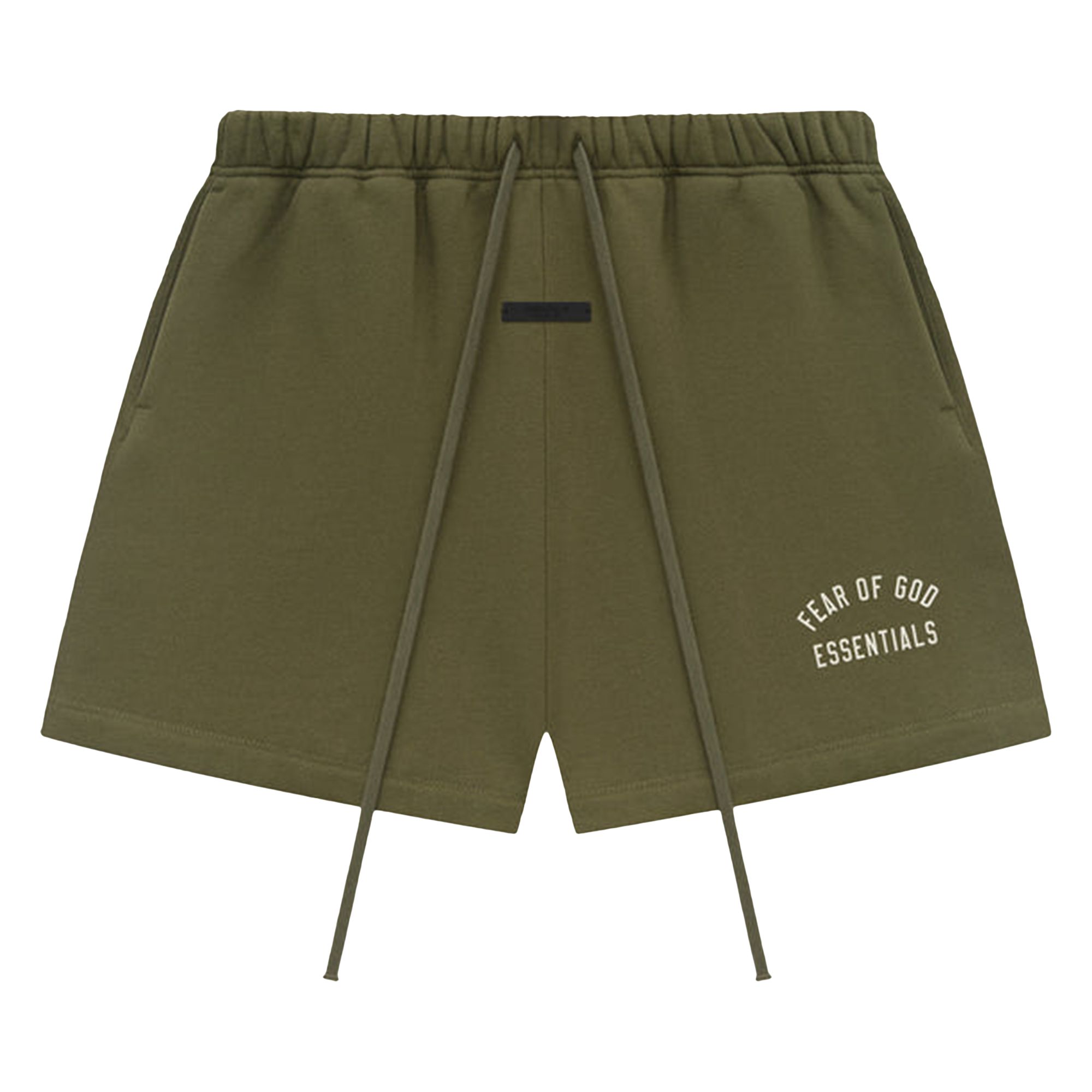 Fear of God Essentials Fleece Soccer Short 'Military' | Green | Men's Size S