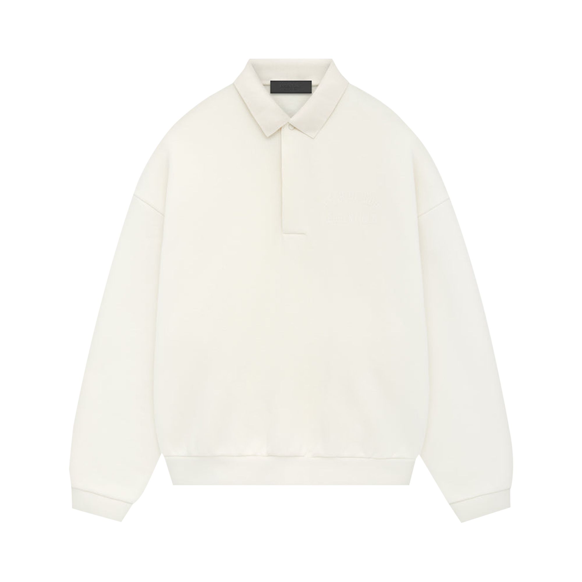 Pre-owned Essentials Fear Of God Fleece Polo 'shell' In Cream