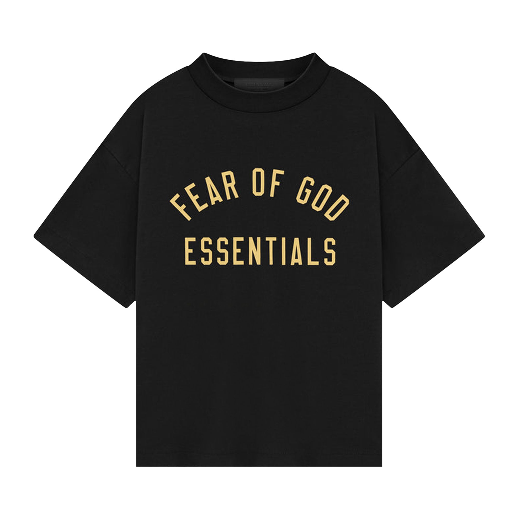 Pre-owned Essentials Fear Of God Tri-blend Crewneck Tee 'black'