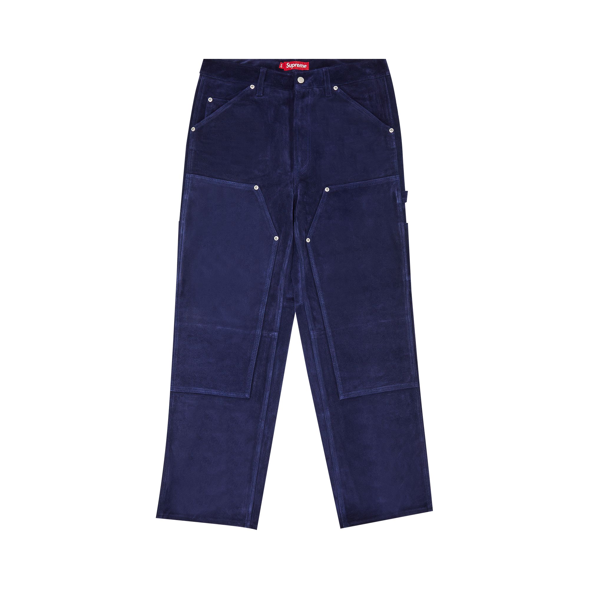 Pre-owned Supreme Suede Double Knee Painter Pant 'blue'