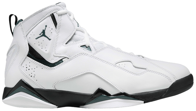 Size 10.0 Jordan True Flight White Oxidized Green