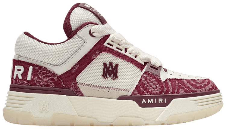 Buy Amiri MA-1 'Bandana Denim - Burgundy' - AMFOSR1063 652