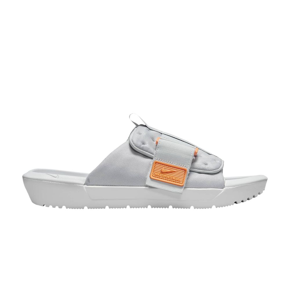 Nike Asuna 3 Slide 'Light Smoke Bright Mandarin' | Grey | Men's Size 8