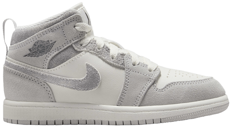 Air Jordan 1 Mid SE PS Neutral Grey Sail