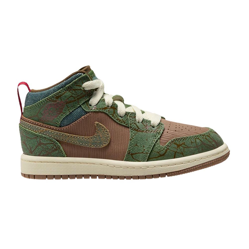Air Jordan 1 Mid PS 'Treeline' | Brown | Kid's Size 13.5 - FQ8102-200