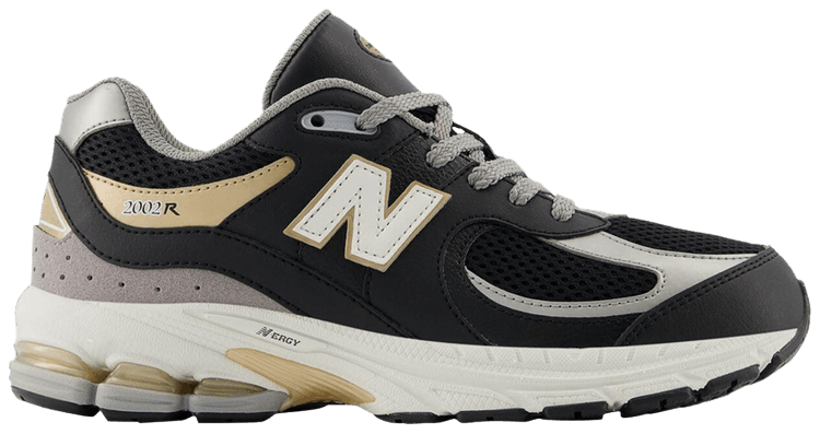 New Balance 2002R Big Kid Black Sea Salt Gold