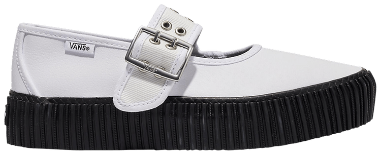 Vans Mary Jane Creeper Grunge Ballet   White Black