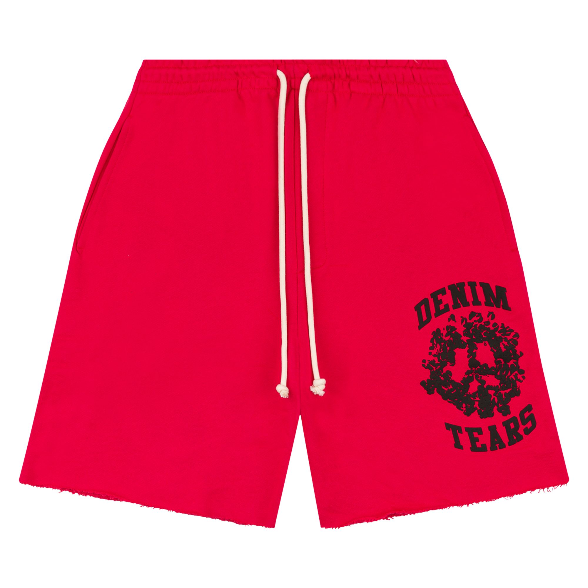 Pre-owned Denim Tears Denim University Sweat Shorts 'red' | Men's Size Xl