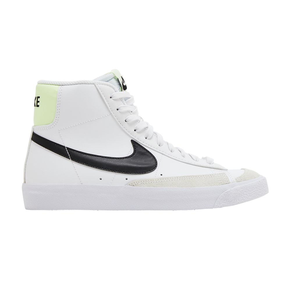 Pre-owned Nike Blazer Mid '77 Gs 'white Black Volt' | Kid's Size 4.5