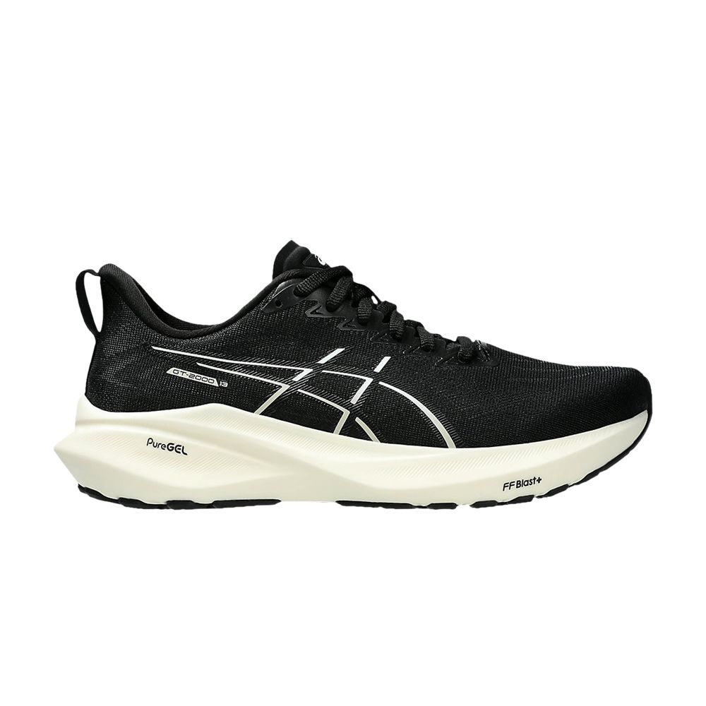 ASICS Wmns GT 2000 13 Wide 'Black White' | Women's Size 8 - 1012B667-003