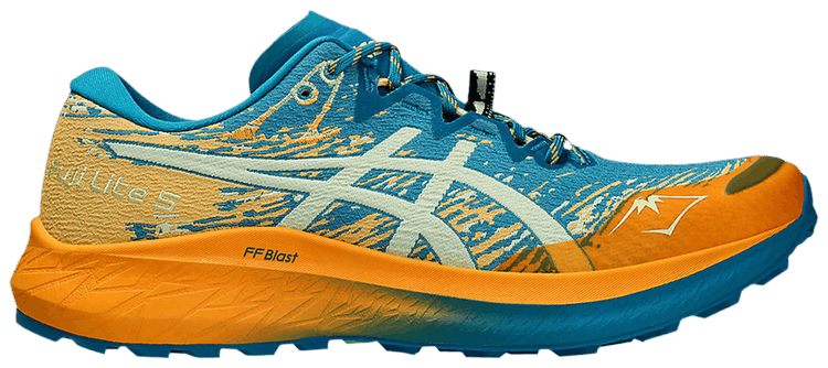 Asics Fuji Lite 5 Teal Blue Orange
