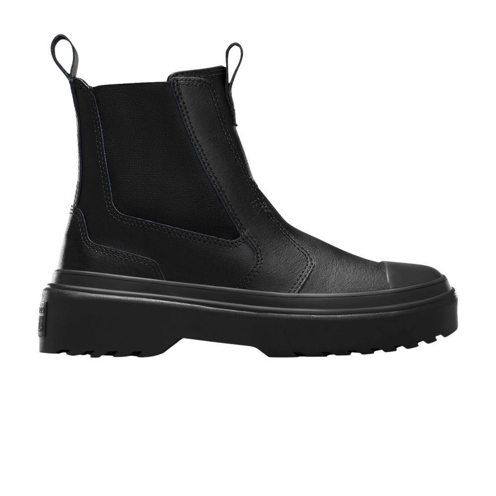 Pre-owned Converse Chuck Taylor All Star Lugged Chelsea Boot Gs 'triple Black' | Kid's Size 5