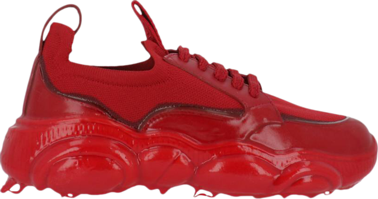 Moschino Wmns Bubble Teddy Sole Sneaker Dipped Red