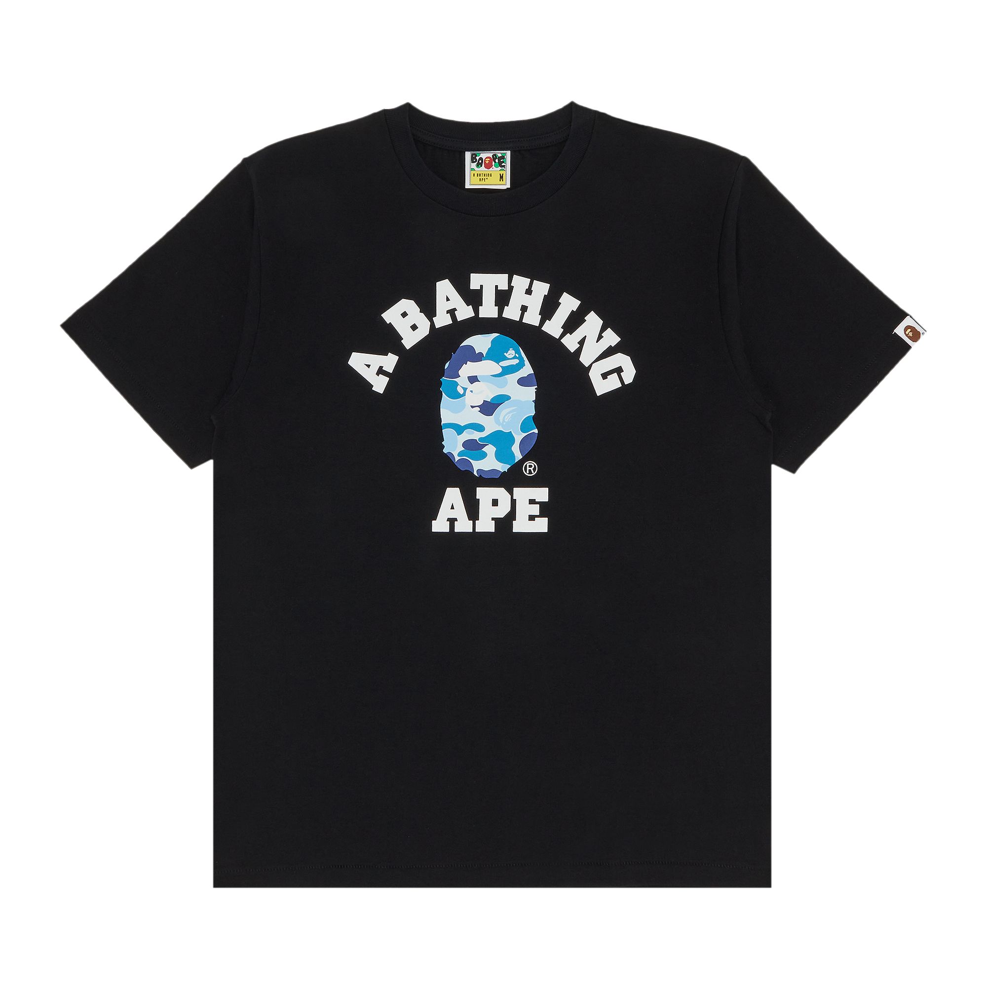 BAPE ABC Camo College Tee 'Black/Blue' | Men's Size 2XL